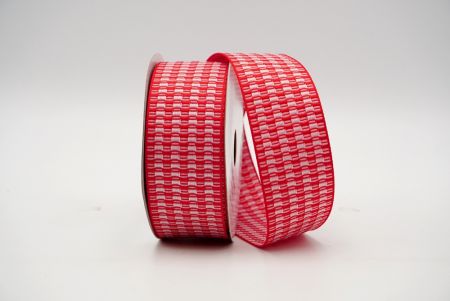 Red Unique Checkered Design Ribbon_K1750-271